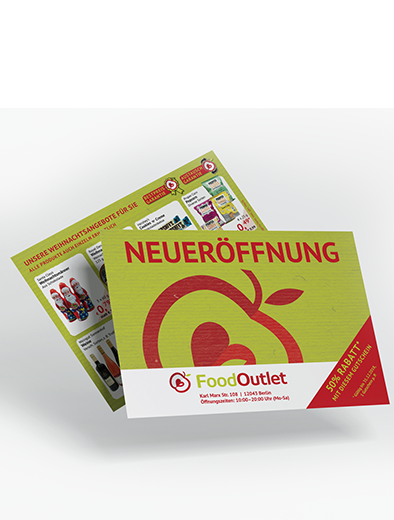 Gutschein-Design für Food-Outlet - Gutschein-Design Beispiel