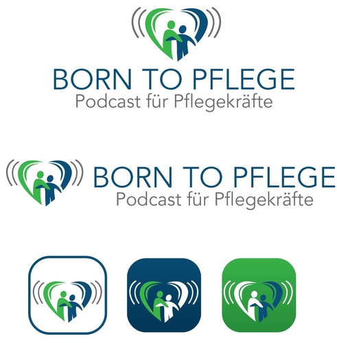  Logo & Social Media Design für den Podcast Born to Pflege