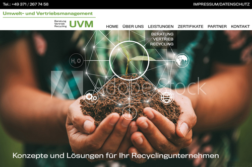  Webdesign für Umwelt- und Vertriebsmanagement