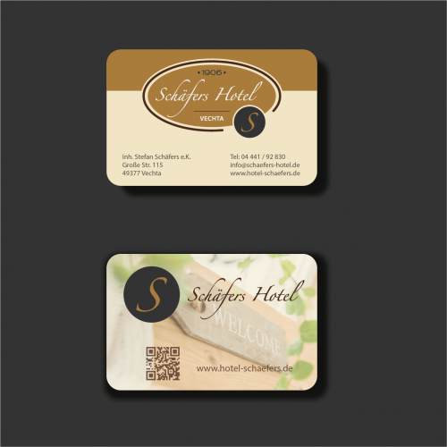 Visitenkarten-Design für Schäfers Hotel