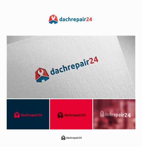  Logo-Design für Dachdecker/Dachreparaturservice