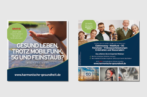  Flyer-Design für Webinar zum Thema Elektrosmog etc.