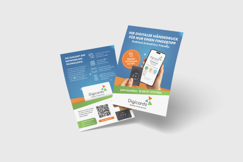  Flyer für Ersteller von digitalen Visitenkarten