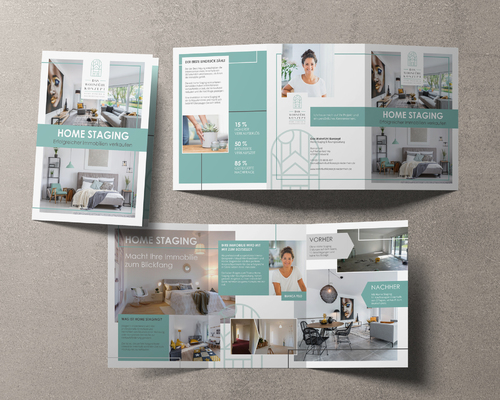 Flyer-Design für Immobilienpräsentation