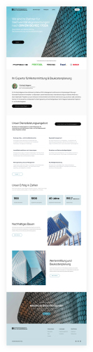 Landing Page für Beratungszentrum