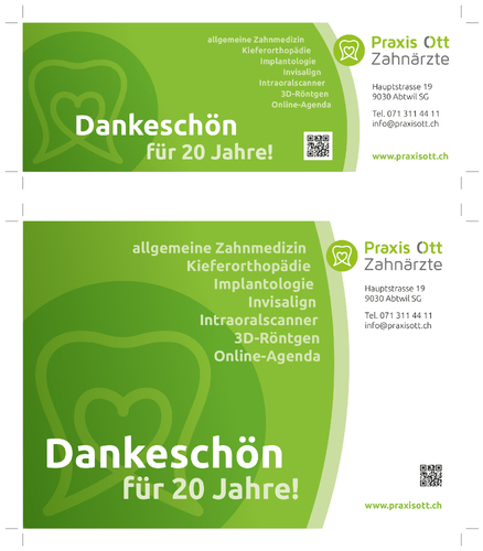 Anzeigengestaltung für Zahnarztpraxis