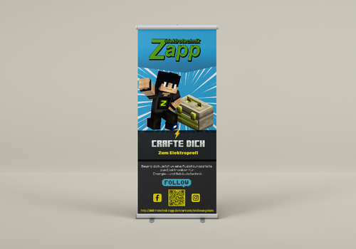 Plakat-Design für Anwerbung von Auszubildenden