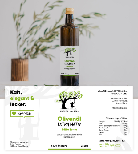  Etikett-Design für Olivenöl