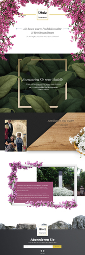Landing Page Design für guten Teaser
