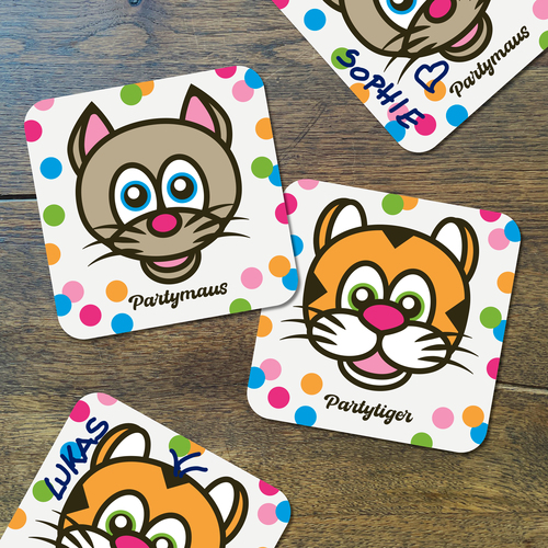 Bierdeckel-Design für Kindergeburtstag