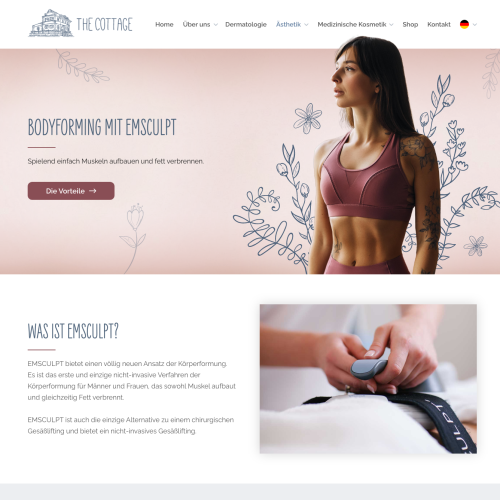 DRINGEND! Landing Page für Verkauf von hochwertigen und hochpreisigen Behandlungen im Bereich Beauty / Dermatologie