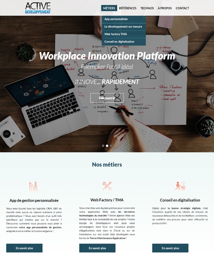  Autre conception de sites web pour le développement actif