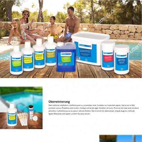 Onlinehandel für Poolpflege Produkte sucht Webbanner-Design